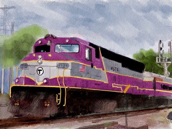 MBTA Commuter Train by Harry Forsdick